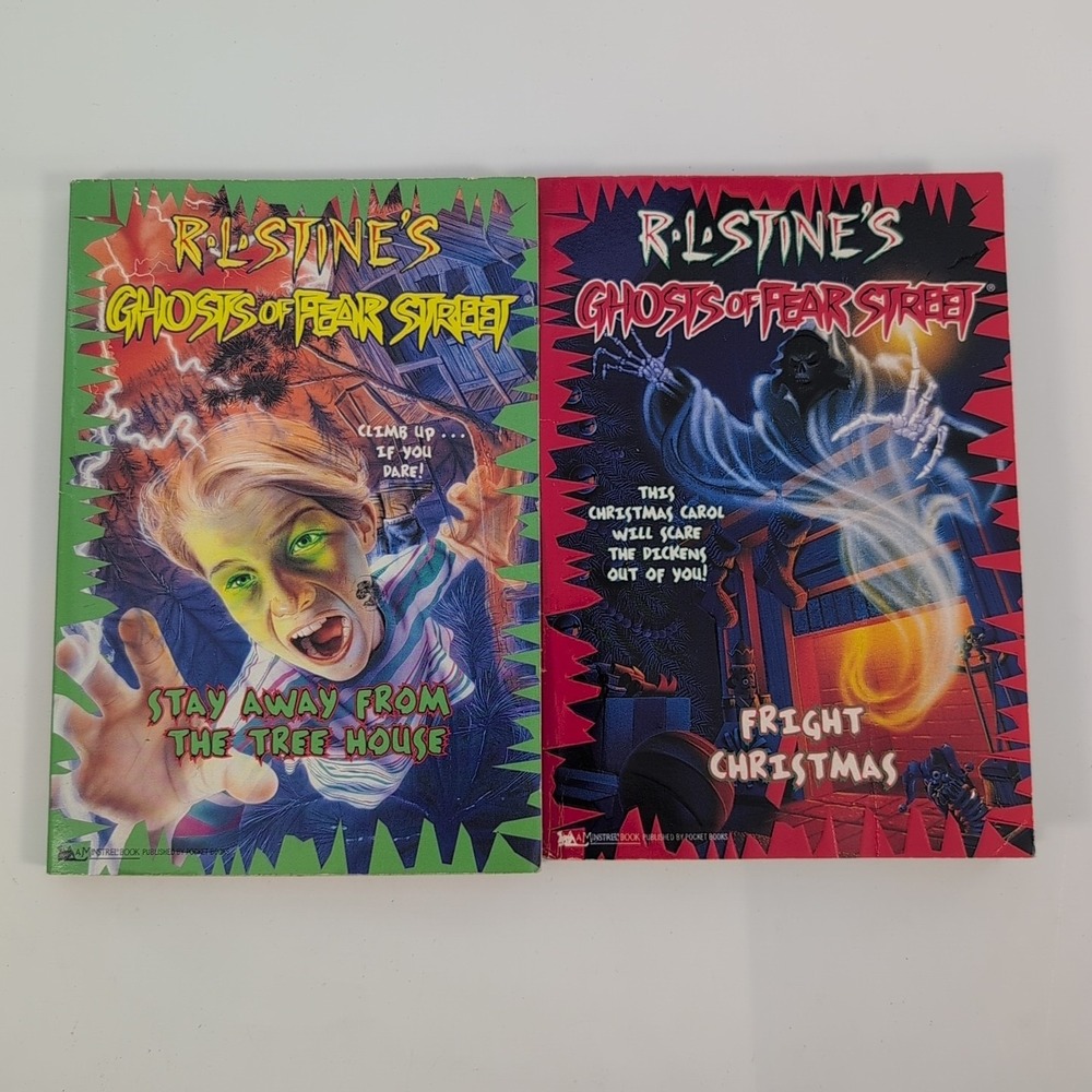Lot of 2 Vintage 90s Ghosts of Fear Street Books #5 & #15 R L Stine Paperback‎